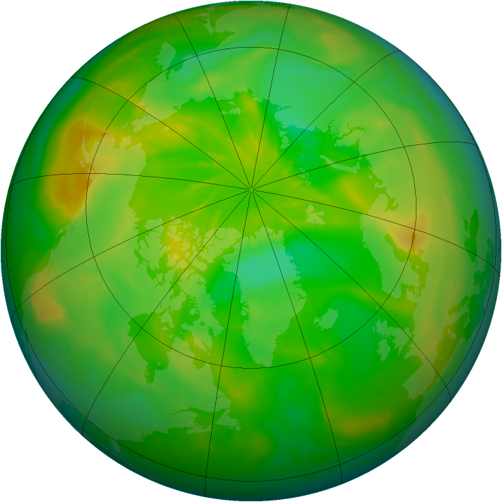 Arctic ozone map for 17 June 2014